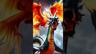 Dragon and phoenix hybridised by ai #fusion #ai #tranformation #hybrid #aiart #aiworld