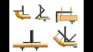 Different Pipe fit-up and aligment techniques.विभिन्न पाइप फिट-अप और संरेखण तकनीकें।