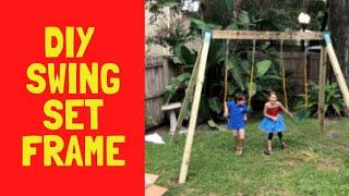 DIY Wooden Swing Set Frame | DIY Swing // Redbeard Adventure