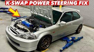 K-Swap 1998 Honda Civic // Fixing Power Steering System & Vehicle Overview