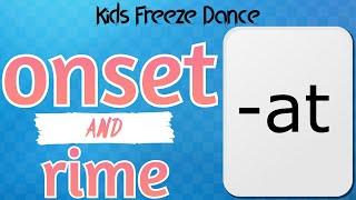 Kids Freeze Dance | Onset and Rime -at