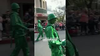 At ease partner. Toy Stories Green Army Men at Pixar Pals Parade.#shorts#disney#pixar#toystory