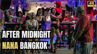 After Hours in Bangkok's Crazy Nightlife – From Nana Plaza to Hotel | 4K Night Walk