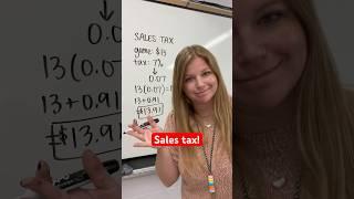 Sales tax! #math #algebra1 #mathematics #algebra #iteachalgebra