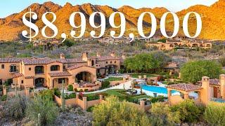 Touring a $8,999,000 Mediterranean MANSION in Scottsdale Arizona With MOUNTAIN & CITY VIEWS