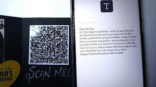 Scan Code Message card tutorial | QR code generator Tutorial | creative secret msg writing