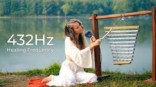 432Hz Healing Frequency | Angelic Deep Sleep Meditation Music | Full Body Relaxation