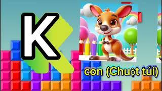 Learn English letters with animals, helping children develop intelligence.