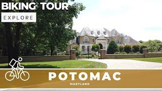 Potomac Maryland - Millionaire and Billionaire Homes - Silent Bike Ride - 4K