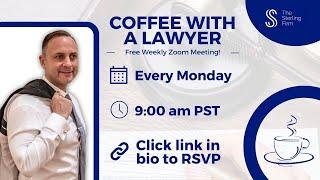 Ask The Lawyer! FREE Coffee With A Lawyer Zoom Webinar | #Law #Lawyer