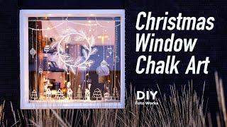 Easy Chalk Marker Christmas Window I DIY