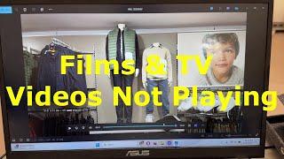 FILMS & TV APP How to Fix Not Playing Videos on your PC