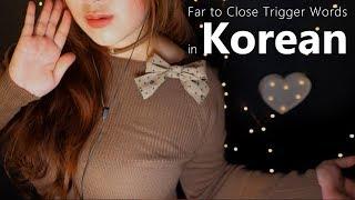 ASMR Far to Close 'Korean' Trigger Words with Moving Around You⭐