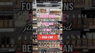 Drugstore foundations that are JUST as good as high end  #makeup #makeupshorts #affordablemakeup