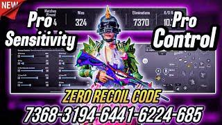 NEW UPDATE 3.7BEST SENSITIVITY CODE + CONTROL SETTINGS BGMI/PUBG MOBILE