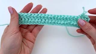 WE CAN USE THIS CROCHET STITCH ON BOTH SIDES