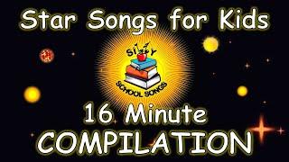 Star Songs for Kids | 16 Minute Compilation from Silly School Songs! | Star Facts | Astronomy Facts