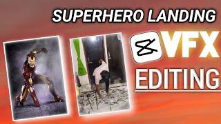 Superhero landing VFX Editing in | Mobile VFX| capcut tutorial