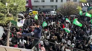 Syrian refugees in Turkey and Lebanon celebrate fall of Assad | VOA News