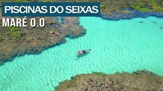 QUASE SOME O MAR COM MARÉ 0.0 NAS PISCINAS DO SEIXAS EM JOÃO PESSOA