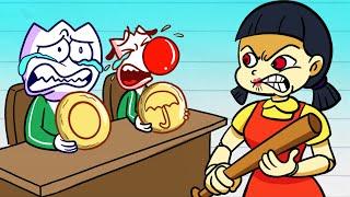 Squid Game But Insane Dalgona For Max! Honeycomb Challenge | Max's Puppy Dog Cartoon