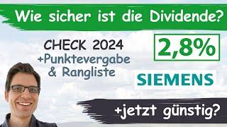 Siemens Aktienanalyse 2024: Wie sicher ist die Dividende? (+günstig bewertet?)