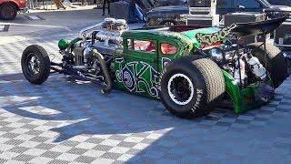 Joker Mobile Twin Turbo Supercharged Big Block by Vegas Rat Rods at SEMA.