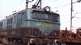 Rare Capture  of WAM3 Loco at Asansol Shed (Jan. 2000)