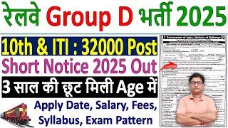 Railway Group D Vacancy 2025  RRB Group D New Recruitment 2025  Railway Group D Notification 2025