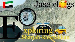 Exploring the new sharjah - Khorfakkan road -Fujairah - Tunnel driving-middle east biggest tunnel