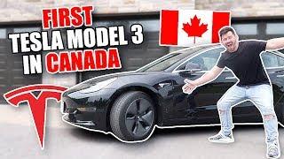 BUYING THE FIRST TESLA MODEL 3 IN CANADA!! (MY NEW CAR REVEAL)