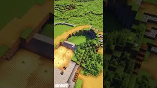 Dirt House Village in Minecraft | #Shorts Timelapse