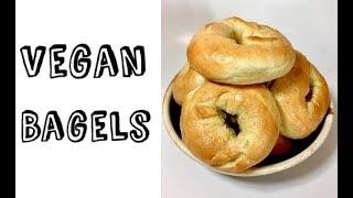 How to Make Bagels at Home - Vegan Bagels - Midnight Munchies and More