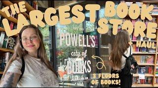 the worlds largest bookstore! + book haul ️️ (powell’s book store vlog)