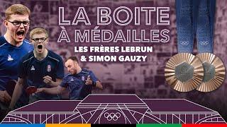 La Boite à Médailles avec les frères Lebrun et Simon Gauzy (tennis de table) 