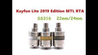 Kayfun Lite 2019 Style 22mm/24mm MTL RTA Rebuildable Tank Atomizer by Wejoytech