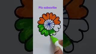 flag #shorts #viral #art #drawing #ytshorts #satisfying #treanding #creative #indianflag