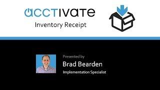 Acctivate Inventory Receipt