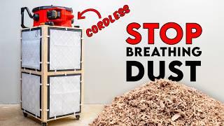 Stop Breathing DUST! Build This DIY Cordless Shop Air Filter