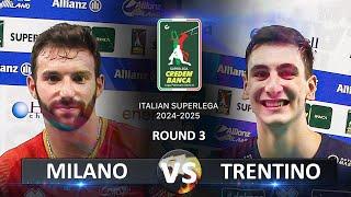 Milano vs Trentino | Italian Volleyball SuperLega 2024/2025