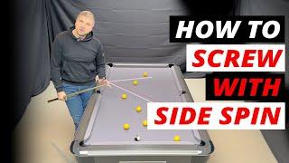 How to play SIDE SPIN when screwing back | 8 Ball pool tips and techniques