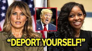 "Deport Your Migrant Wife" - Trump LOSES IT After Jasmine Crockett Drops a BOMBSHELL on Melania