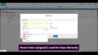 Create Team & Team Members - OKRify (OKR Goal Setting Application for Salesforce)