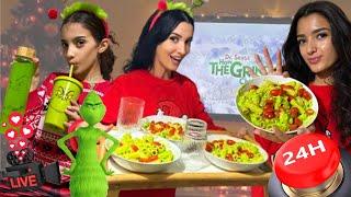 SOIREE PYJAMA TOUT EN GRINCH [on mange vert, on bois vert …] #grinch #family #vlog