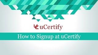 How to Sign up at uCertify