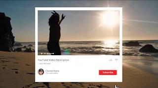 Sample Video - YouTube Outro Frame