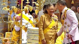 พระบาทสมเด็จพระเจ้าอยู่หัว ทรงบำเพ็ญพระราชกุศลอุทิศถวายรัชกาลที่ ๙ พร้อมพระบรมวงศ์ [ ๑๓ ต.ค. ๖๒ ]