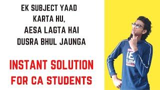 Ek subject Yaad karta hu, Lagta hai Dusra Bhool Jaunga. Get a Instant Solution.