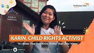 Karin, A Child Activist from WVI Advocates to 'Stop Child Marriage' | Girls International Day