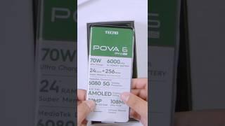 Tecno POVA 6 Pro 5g Unboxing & First Look #shorts